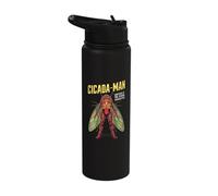 Cicada-Man Survivor of The Cicada Apocalypse Comic Lovers Stainless Steel Insulated Water Bottle