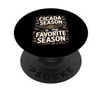 Cicada Season Is My Favorite Season Insect Lover PopSockets Adhesive PopGrip