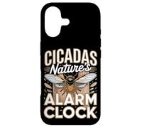 Cicadas Natures Alarm Clock Funny Nature Case for iPhone 17