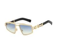 Cicano Classic SteamPunk Sunglasses Mens Women Vintage Trendy Metal Frame Sun Glasses for Fishing Driving