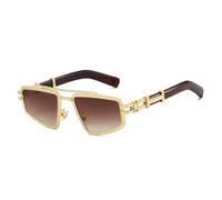 Cicano Classic SteamPunk Sunglasses Mens Women Vintage Trendy Metal Frame Sun Glasses for Fishing Driving