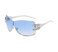 Cicano Wrap Around Photochromic Sunglasses, Modern Oversized Shades Sunglasses Gradient Lens Womens Eyewear
