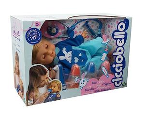 Cicciobello Bua Interactive Doll with Accessories, Toys for Children 2 Years, with Care Accessories such as Thermometer and Stethoscope, Use the Pacifier to Make It Stop Crying!