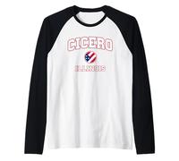 Cicero Illinois (IL) Raglan Baseball Tee