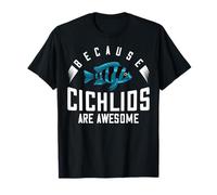 Cichlid Fish Tank Gift Electric Yellow Aquarium T-Shirt
