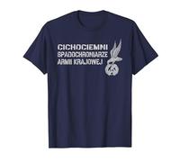 Cichociemni Polish Special Force Paratroopers Military WW2 T-Shirt, Men, Navy Blue, X-Large