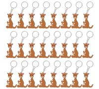 CiciBear 24 Pack Keychains Party Favors for Kangaroo Birthday Baby Shower Woodland Animals Party, Goodie Bag Stuffer, Kids Birthday, Carnival Rewards