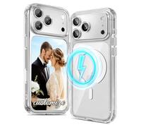 CICIBER Custom Photo Case for iPhone 17 Pro Max Case - Personalized Phone Case with Magnetic, Shockproof 4-Corner Protection, Precision Camera Cutouts, HD Print Clear TPU, (1 Photo)