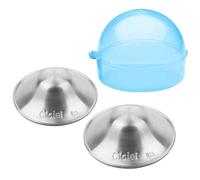 Ciciel Nipple Shields for Nursing Newborn - Newborn Essentials Must Haves - Nursing Covers for Breastfeeding - Postpartum Cover - No Need Nipple Cream - 925 Silver Nursing Cups (with Blue CASE)