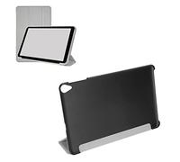 ciciglow 10.4 Inch Tablet Case, Ultra Thin Portable Tablet Protective Cover for K Pad Tablet, Wear Resistant Soft Leather Case with Multifunctional Stand (Silver)