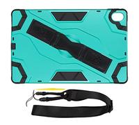 ciciglow 11in Tablet Case for Tab P11 TBJ606F TBJ606X, Ultra Thin Heavy Duty Tablet Protective Cover with Adjustable Detachable Shoulder Strap and Multifunctional Hand Strap Stand (Blue Green)