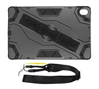 ciciglow 11in Tablet Case for Tab P11 TBJ606F TBJ606X, Ultra Thin Heavy Duty Tablet Protective Cover with Adjustable Detachable Shoulder Strap and Multifunctional Hand Strap Stand (Black)