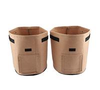 ciciglow 2 Pack Potato Grow Bags, Grow Bags for Growing Potatoes Outdoor Garden Vegetable Planting Bag (camel brown)