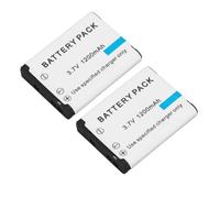 ciciglow 2Pcs EN EL19 Camera Battery Replacement for Coolpix A100 S32-S4200,1200mah 3.7V Rechargeable Li-Ion Battery with Microfiber Cleaning Cloth