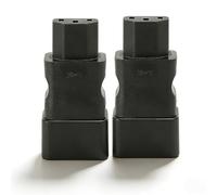 ciciglow 2PCS IEC320 C20 to IEC320 C13 Power Adapter, Plug and Play, 2.5A-16A 250V, 4000W, Copper PVC Material, High Stability, for UPS PDU Server, Laptop Power Adapter, and More