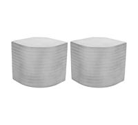 ciciglow 2Pcs Protective Pontoon Corner Cap,Boat Aluminum Corner Cap Suitable for 90° Rounded Corner, Height: 3-9/16" to 3-5/8" Top: 4-1/16" to 4-3/16"