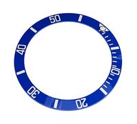 ciciglow 4 Colors Ceramic Watch Bezel Insert, Eco-Friendly and Anti-Wear Replacement Loop for Timepieces, Durable and Stylish Accessory, Perfect for Any Occasion (Blue)