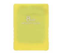 ciciglow 8MB High Speed Game Memory Card, FMCB1.966 Gaming External Data Card Compatible with all 2,Plug and Play,High Speed Sturdy and Portable Memory Card(Yellow)