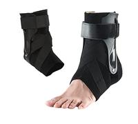ciciglow Ankle Brace for Women Men, Ankle Support Brace for Sprained Ankle with Cross Strap and Side Plastic Support Plate, Breathable, Black L