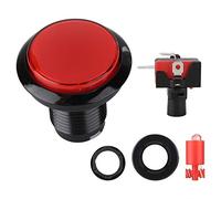 ciciglow Arcade Buttons,46mm Dome LED Lit Illuminated Push Button,Arcade Buttons Switch Perfect Replace Push Button Machine Games DIY Part for Arcade Machine Video Games(Red)