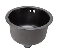 ciciglow Bar Sink Round Stainless Steel Bowl with Drain Assembly for Kitchen, High Capacity and Flexible Mounting, 11.73in Diameter (#1)