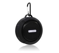 ciciglow Bluetooth Speaker, C6 Portable Bluetooth Speaker with Suction Cup Carabiner Waterproof Mini Subwoofer for Outdoor Sports(Dark gray)