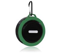 ciciglow Bluetooth Speaker, C6 Portable Bluetooth Speaker with Suction Cup Carabiner Waterproof Mini Subwoofer for Outdoor Sports(green)
