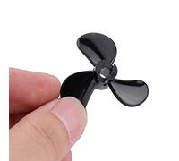 ciciglow Boat Nylon Propeller Set, Strong Thrust 36mm Plastic Propellers for RC Ships, Lightweight and Durable Black Accessories, 1 Pair for Aquatic Fun