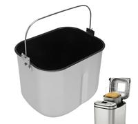ciciglow Bread Machine Bucket, Replacement for Morphy Richards 48285 48286 48282 48261 48281 48280, Food Grade Stainless Steel, Non Stick Coating for, with Efficient Mixing (Short)