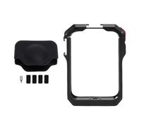 ciciglow Camera Expansion Cage, Metal Protective Frame with Cold Shoe and 1/4 Screw Port for Osmo 360 Panoramic Camera, Access Window for Charging (Black)