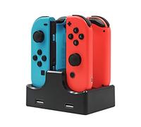 ciciglow Charging Dock Compatible with, 4 in 1 Controller Charger with LED Indicator Charge Stand Station with Type C Charging Cable
