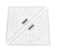 ciciglow Chart Drawing Triangle Ruler, Navigation Parallel Ruler Ship Drawing Triangle Ruler 300mm Acrylic Precise Engraved Scales Adjustable for Boats Yachts Ships