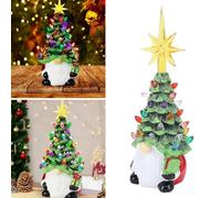 ciciglow Christmas Gnomes Decoration, Light Up Gonks Christmas Decoration Resin Gnomes Xmas Tree Ornament for Home Indoor