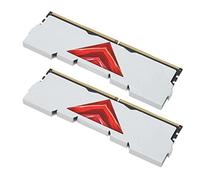 ciciglow DDR4 RAM Module, 2Pcs 8GB DDR4 3600MHz 28800 Bandwidth 1.35V CL 18 22 22 42 Desktop PC Computer Memory, Plug and Play (White)