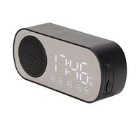 ciciglow Digital Alarm Clock, LED Dual Alarm Clock with Speaker, Digital Tuned FM Radio, with 1600mAh Battery, Alarm Clock, for Bedroom,Office, Travel