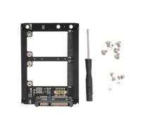 ciciglow Dual Msata SSD to 2.5inch III Adapter, 6Gbps Transfer Rate Supports Hot Swap, Frame Housing for PC