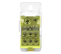 ciciglow Electricity Supply Box Stable Current Wire Connection for Various Electrical Components, DIN Rail Junction Box (Yellow)