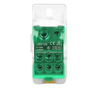 ciciglow Electricity Supply Box Stable Current Wire Connection for Various Electrical Components, DIN Rail Junction Box (Green)