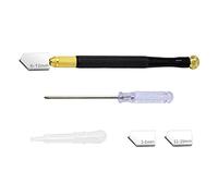 ciciglow Ergonomic Glass Cutter Kit -Oil Feed Pencil Glass Cutter for Cutting Ideal for Mirror Shelves