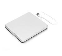 ciciglow External DVD Drive,USB 2.0 Portable CD/DVD Drive/DVD Player for Laptop CD ROM Burner Compatible with XP/ Wind10/ Vista/7/Linux/OS X(Silver)