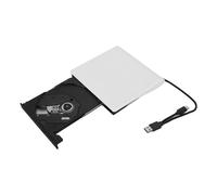 ciciglow External DVD Drive, USB 3.0 Typle C CD/DVD +/-RW Drive Optical Disk Drive CD Player DVD Burner for Laptop, Desktop, Computer, Netbook (White)