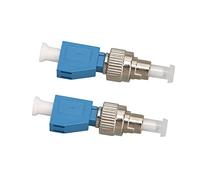 ciciglow Fiber Optic Connector, 2 Pcs FC Male to LC Female SM 9/125 Hybrid Optical Fiber Convertor Adapter with Visual Fault Locator for VFL CATV