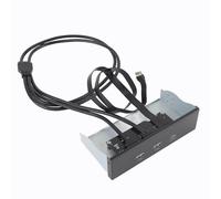 ciciglow Front Panel Usb C Hub, Double Usb A And Type C Ports, High Speed Transfer Rates, Optical Drive Extension Panel For Pc Computer
