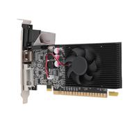 ciciglow GT710 PCI E Graphics Card, 2GB DDR3 64BIT PCI Express 2.0 16X Desktop Computer Gaming Graphics Card Single Cooling Fan Support HDMI VGA DVI Port, for 10 11 7 8