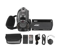 ciciglow Handheld Video Camcorder, 4K 28MP 30X Zoom WIFI Digital Video Camera with 3in Touch Screen, Anti Shake, 270° Rotation, Infrared Night Vision, Compact Small Camera