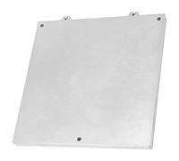 ciciglow Hot Bed Support Plate, 120x120x6mm/4.7x4.7x0.2in 3D Printer Heated Bed Support Aluminum Plate for V0 V0.1, Precise Hole Drilling