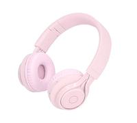 ciciglow Kids Wireless Headphones,with Built in Microphone,LED Light Up Wireless Foldable Headphones Over Ear with Volume Control for Pad/Smartphones/Laptop/PC/TV,Soft Earmuffs&Light Weight(Pink)