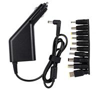 ciciglow Laptop Car Charger, 90W Multifunctional Universal Laptop Car Charger 18V 18.5V 19V 19.5V 20V DC Power Adapter with USB Interface and 10Pcs Adapter