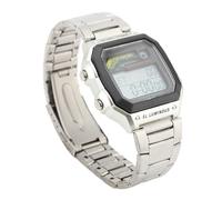 ciciglow Mens Digital Watch, LED Backlight Digital Sports Watch Stainless Steel Strap Fashion Wrist Watch for Women Men (Silver Steel Strap)