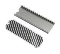 ciciglow MHQJRH M.2 2280 SSD Heatsink Double - Sided Heat Sink Compatible with PC PS5 M.2 PCIE NVMe orSSD Aluminium Alloy Easy Installation (Silver)